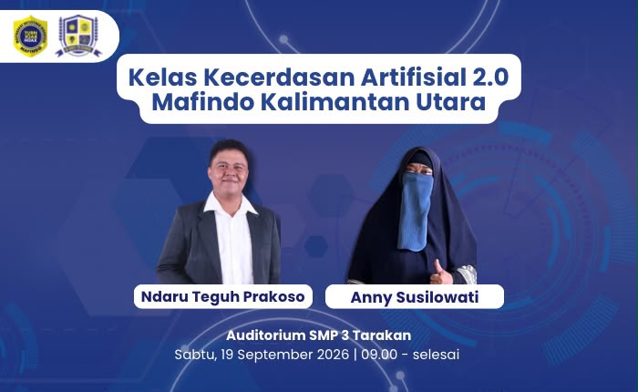 Kelas Kecerdasan Artifisial Kalimantan Utara – 19 September 2026