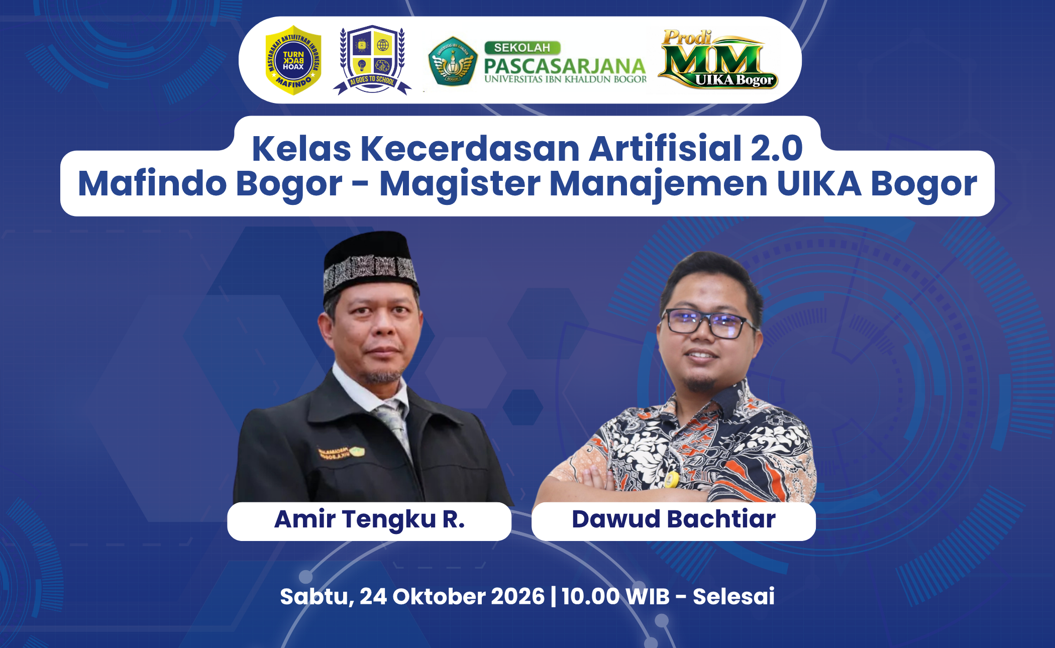 Kelas Kecerdasan Artifisial Bogor – 24 Oktober 2026